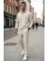 Trening barbati slim fit bej Pantaloni + Hanorac 2616 13-1.2/28-2.2